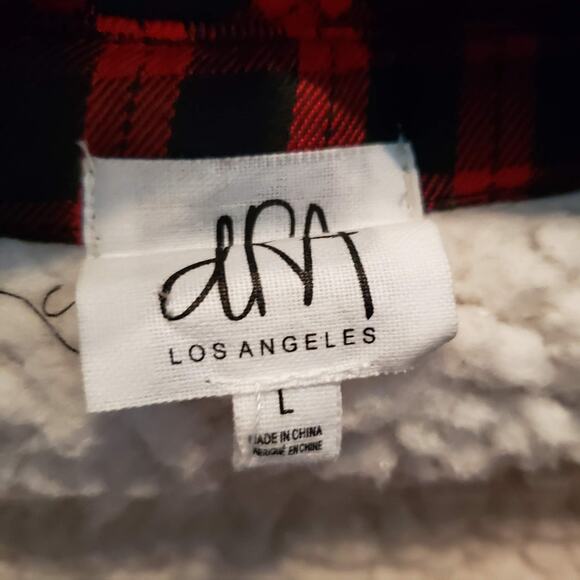 dRA Lumberjack Fleece Shacket Top Button Up - L - Picture 4 of 5
